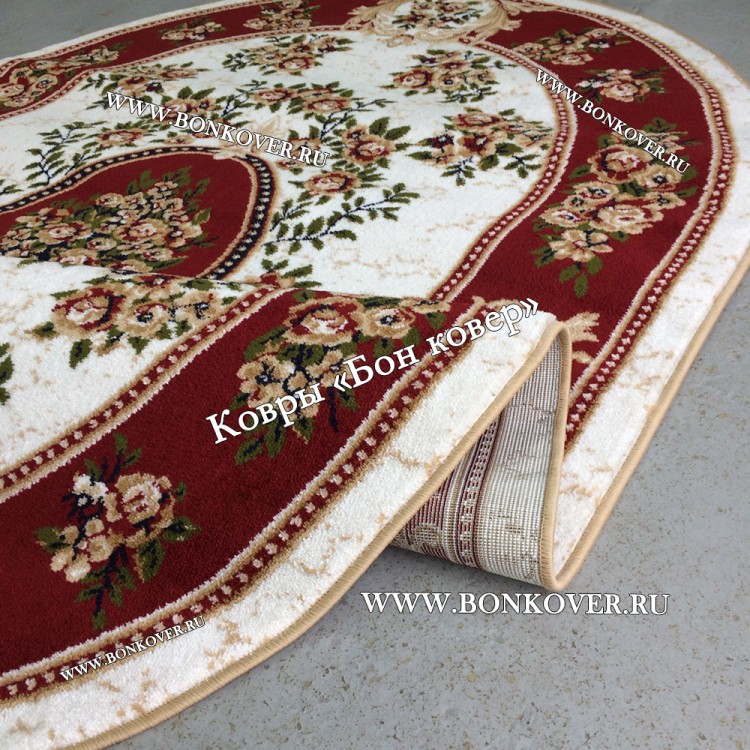 Ковер Лайт Карпет Медальон Дизайн 26358 Овал