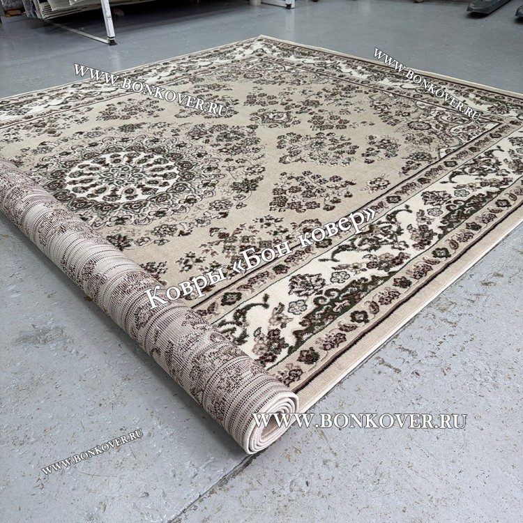 Ковер Лайт Карпет New 4 Дизайн 16 Бежево-Коричневый